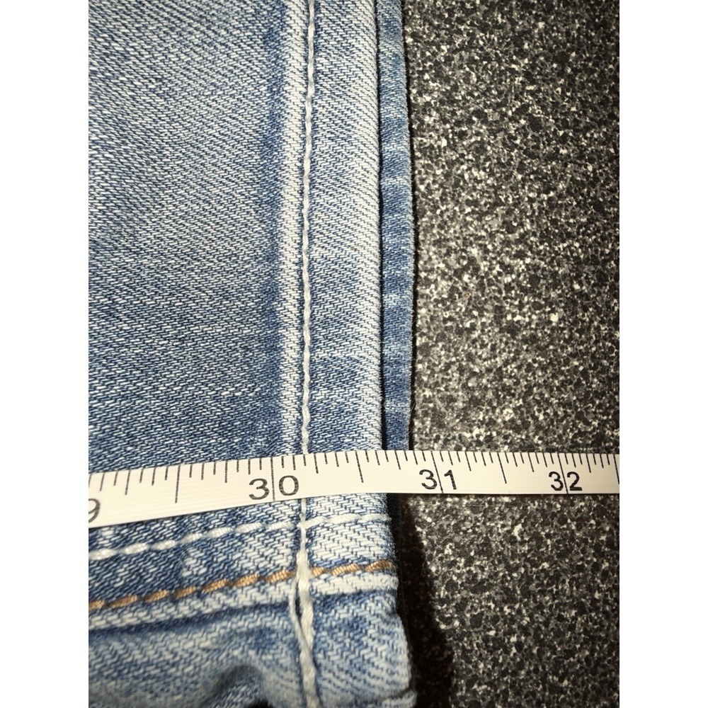 Adikt'd Women's Bootcut Jeans Size 0/W26 Embroidered Pockets Turquoise Western - Picture 8 of 8